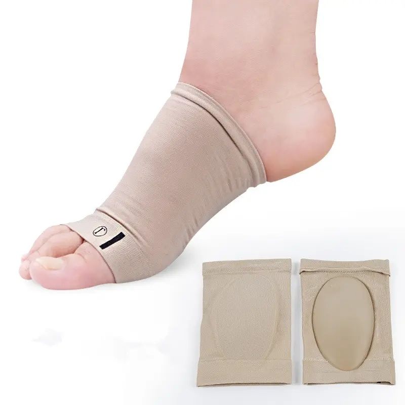 Mjuka strumpor med gel-fotvalvsstöd
